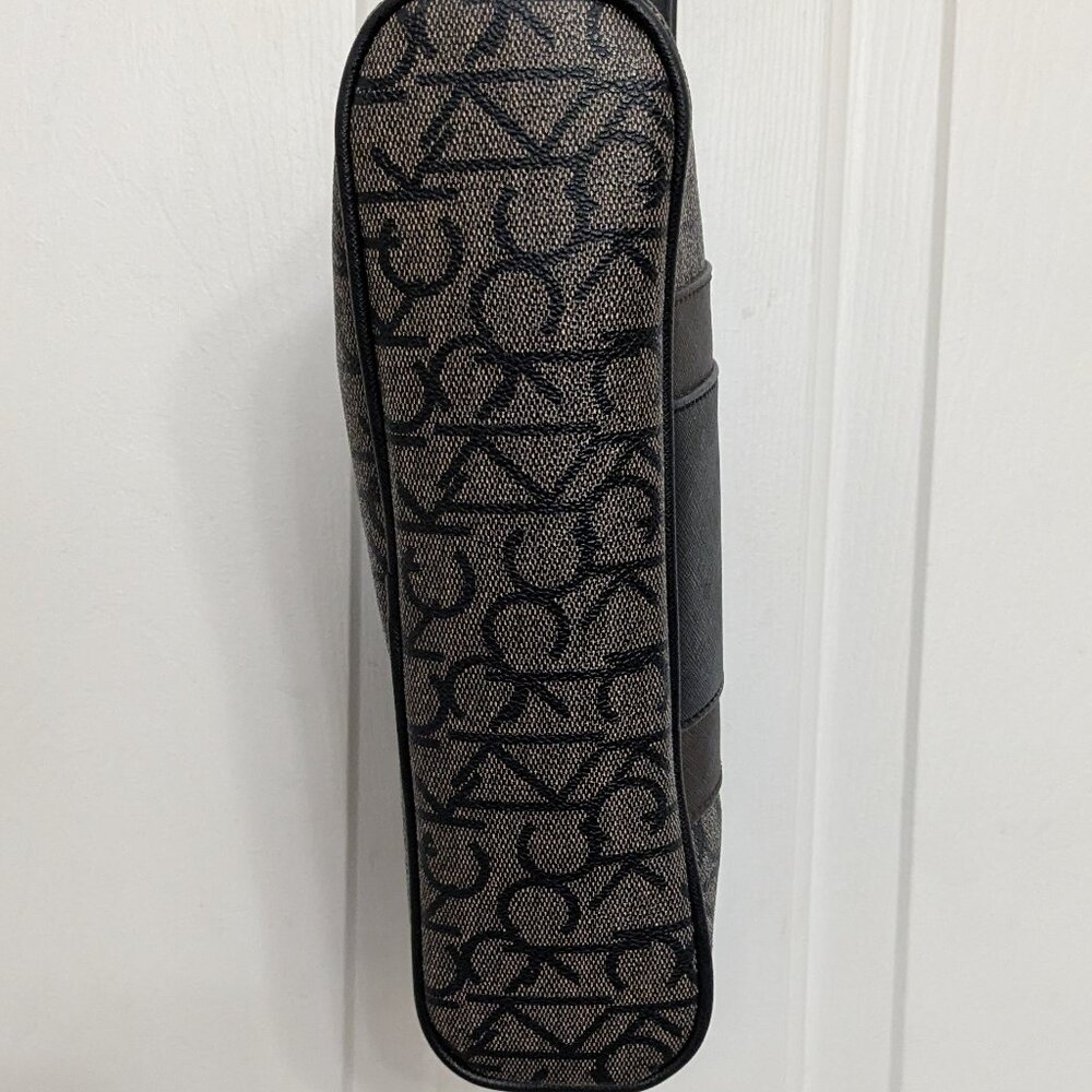 Calvin Klein Ck Must Monogram Recycled Crossbody Bag In Brown Black . Great Cond - Picture 6 of 14